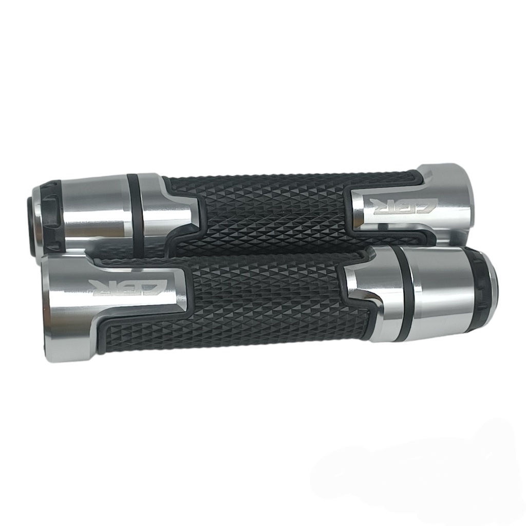 Honda Motorcycle 7/8 22mm Handle Bar Grip Cbr954rr For 2002-2003 Silver Black